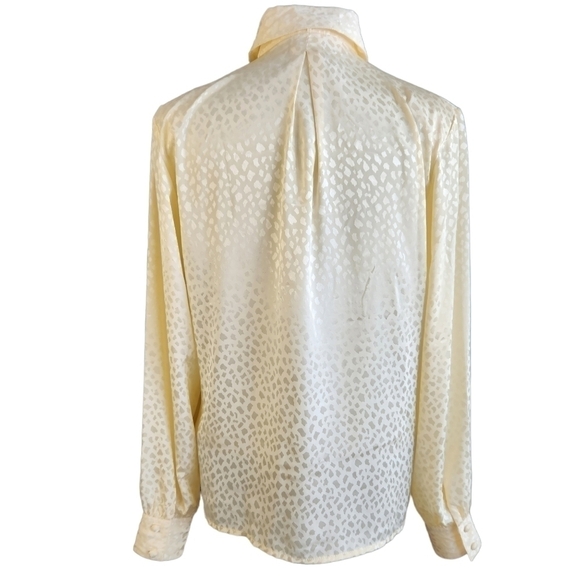 Vintage Silky Button Down Blouse - Picture 4 of 5